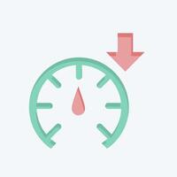 Icon Accelerate. related to Speed symbol. flat style. design editable vector