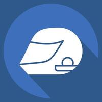 Icon Helmeticon. related to Hobbies symbol. long shadow style. design editable vector
