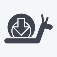 Icon Slow. related to Speed symbol. glyph style. design editable vector