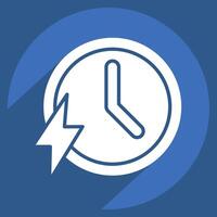 Icon Fast. related to Speed symbol. long shadow style. design editable vector