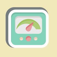Sticker Measure. related to Speed symbol. design editable vector