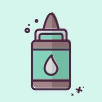 Icon Glue. related to Kindergarten symbol. MBE style. design editable vector