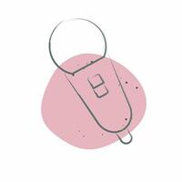 Icon Singing Mic. related to Hobbies symbol. Color Spot Style. design editable vector