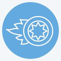 Icon Wheel. related to Speed symbol. blue eyes style. design editable vector