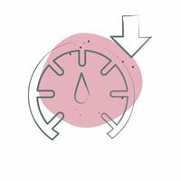 Icon Accelerate. related to Speed symbol. Color Spot Style. design editable vector