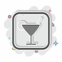 Icon Bar. related to Public symbol. comic style. design editable vector