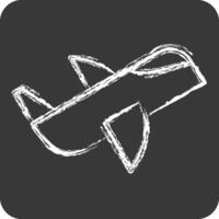 Icon Airplane. related to Hobbies symbol. chalk Style. design editable vector