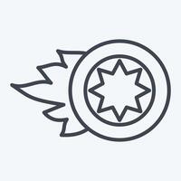 Icon Wheel. related to Speed symbol. line style. design editable vector
