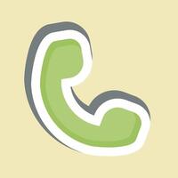 Sticker Call. related to Healthcare symbol. design editable vector