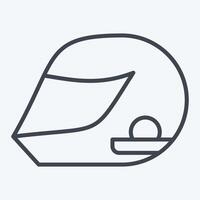 Icon Helmeticon. related to Hobbies symbol. line style. design editable vector