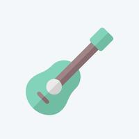 Icon Guitar. related to Hobbies symbol. flat style. design editable vector