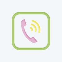 Icon Phone. related to Public symbol. flat style. design editable vector