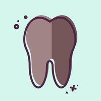 Icon Tooth. related to Healthcare symbol. MBE style. design editable vector