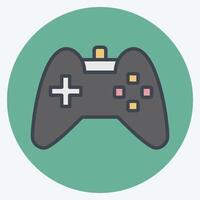 Icon Gamepad. related to Hobbies symbol. color mate style. design editable vector