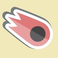 Sticker Comet. related to Speed symbol. design editable vector