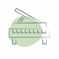 Icon Piano. related to Hobbies symbol. Color Spot Style. design editable vector