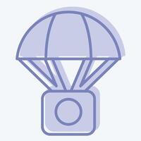 Icon Hot Ballon. related to Hobbies symbol. two tone style. design editable vector