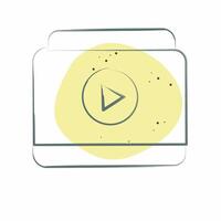 Icon Online . related to Hobbies symbol. Color Spot Style. design editable vector