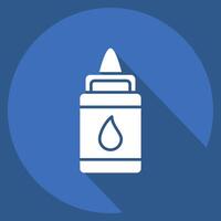 Icon Glue. related to Kindergarten symbol. long shadow style. design editable vector
