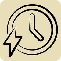 Icon Fast. related to Speed symbol. hand drawn style. design editable vector
