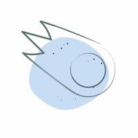 Icon Comet. related to Speed symbol. Color Spot Style. design editable vector