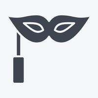 Icon Masquerade. related to Hobbies symbol. glyph style. design editable vector