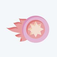 Icon Wheel. related to Speed symbol. flat style. design editable vector