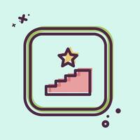 Icon Stairs. related to Public symbol. MBE style. design editable vector