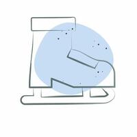 Icon Roller Skates. related to Hobbies symbol. Color Spot Style. design editable vector