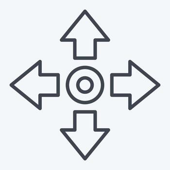 Icon Movement. related to Speed symbol. line style. design editable vector