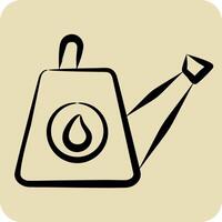 Icon Watering Can. related to Hobbies symbol. hand drawn style. design editable vector