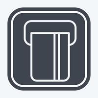 Icon ATM. related to Public symbol. glyph style. design editable vector