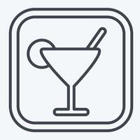 Icon Bar. related to Public symbol. line style. design editable vector