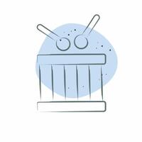 Icon Drum. related to Kindergarten symbol. Color Spot Style. design editable vector