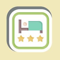 Sticker Hotel. related to Public symbol. design editable vector