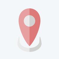 Icon Location. related to Healthcare symbol. flat style. design editable vector