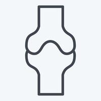 Icon Bone. related to Healthcare symbol. line style. design editable vector