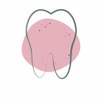 Icon Tooth. related to Healthcare symbol. Color Spot Style. design editable vector