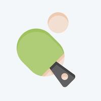 Icon Table Tenis. related to Hobbies symbol. flat style. design editable vector