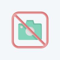 Icon No Photo. related to Public symbol. flat style. design editable vector