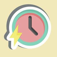 Sticker Fast. related to Speed symbol. design editable vector