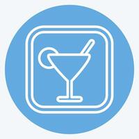 Icon Bar. related to Public symbol. blue eyes style. design editable vector