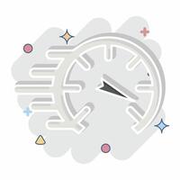 Icon Speed. related to Speed symbol. comic style. design editable vector