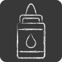 Icon Glue. related to Kindergarten symbol. chalk Style. design editable vector