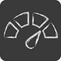 Icon Indicator. related to Speed symbol. chalk Style. design editable vector