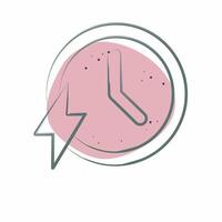Icon Fast. related to Speed symbol. Color Spot Style. design editable vector