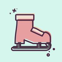 Icon Roller Skates. related to Hobbies symbol. MBE style. design editable vector