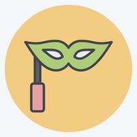 Icon Masquerade. related to Hobbies symbol. color mate style. design editable vector