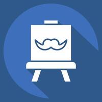 Icon Circular. related to Hobbies symbol. long shadow style. design editable vector