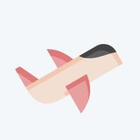 Icon Airplane. related to Hobbies symbol. flat style. design editable vector